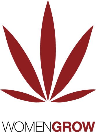 A red stylized cannabis leaf is above the text "Women's Grow Package" by Kulture, Inc. in black and red capital letters.